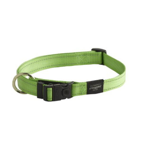 Rogz Utility Side Release Collar  Green Color (XL -43-73cm)